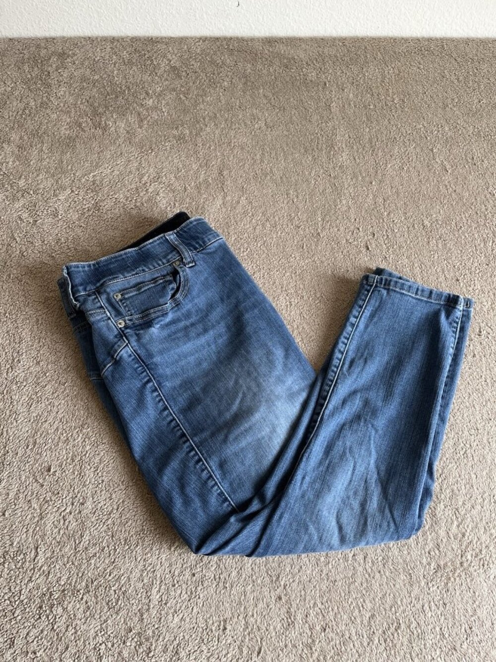 Torrid Bombshell Skinny Jeans Womens 18 Light Wash Cropped Stretch